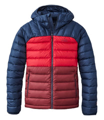 L.L.BeanMen's Bean's Down Hooded Jacket, Colorblock