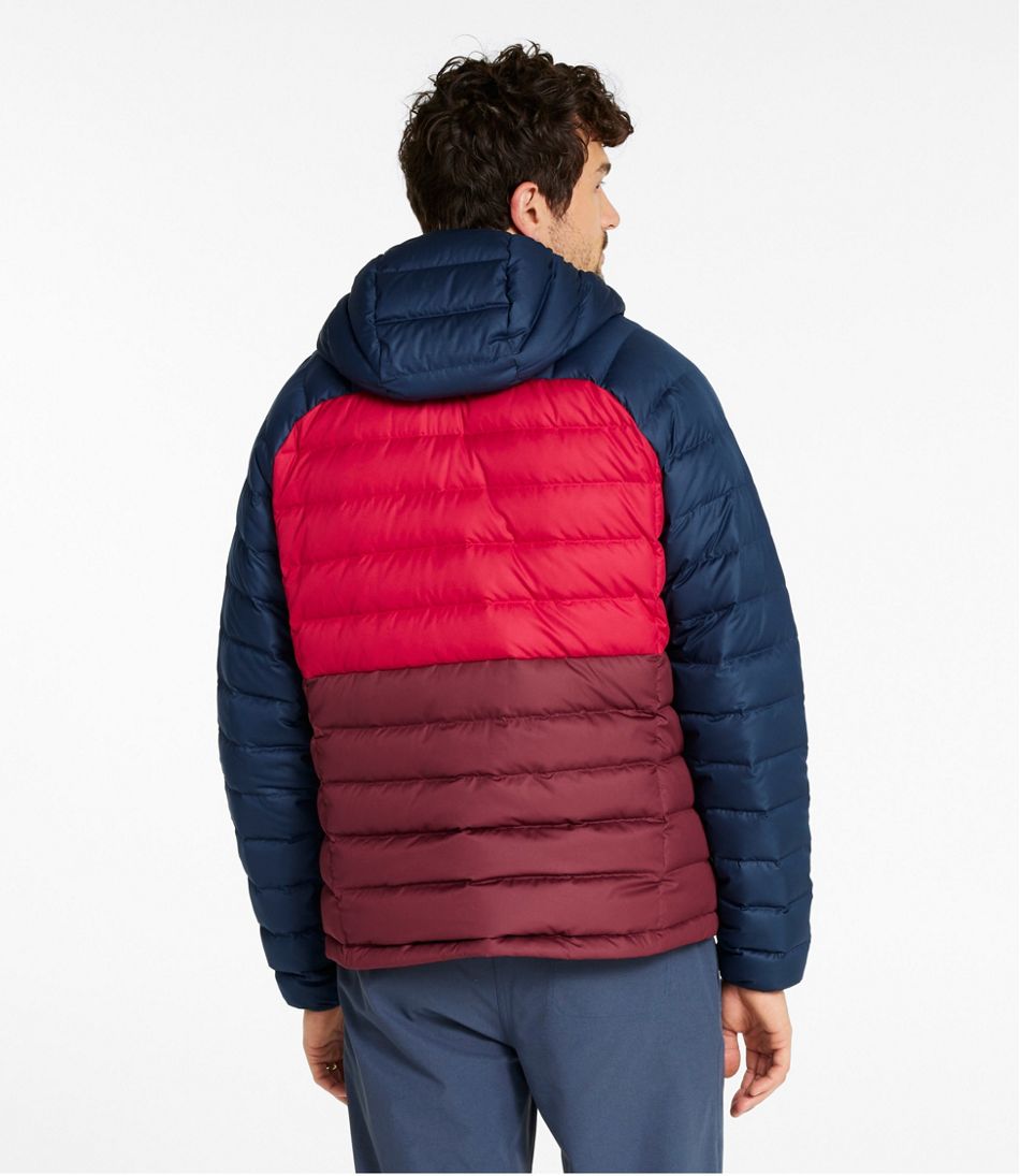 L.L.BeanMen's Bean's Down Hooded Jacket, Colorblock