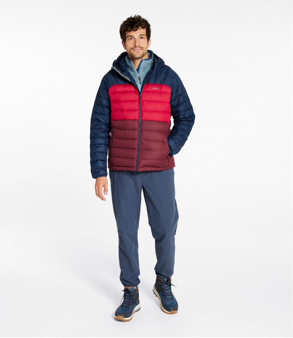 L.L.BeanMen's Bean's Down Hooded Jacket, Colorblock