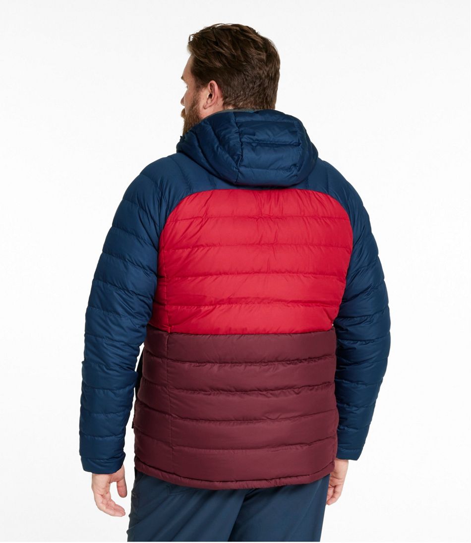 L.L.BeanMen's Bean's Down Hooded Jacket, Colorblock