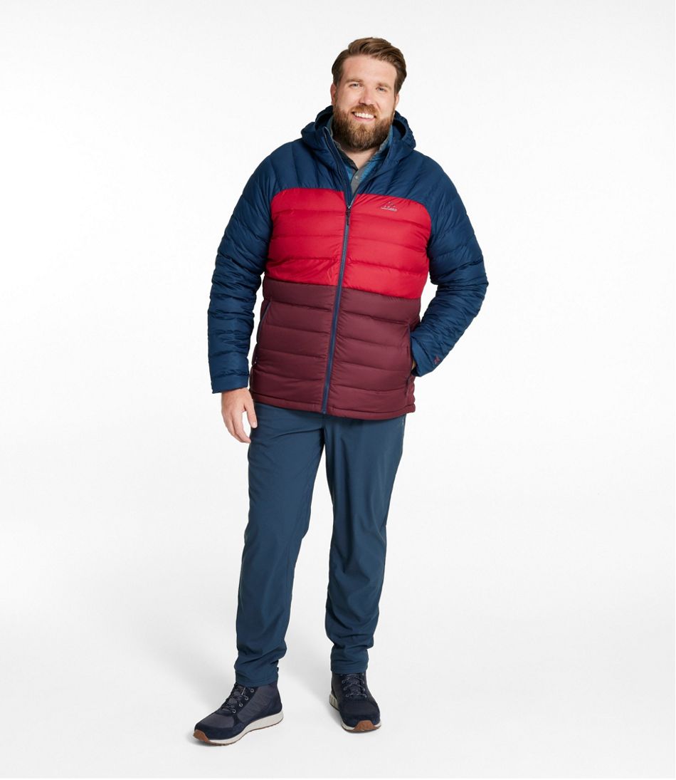 L.L.BeanMen's Bean's Down Hooded Jacket, Colorblock