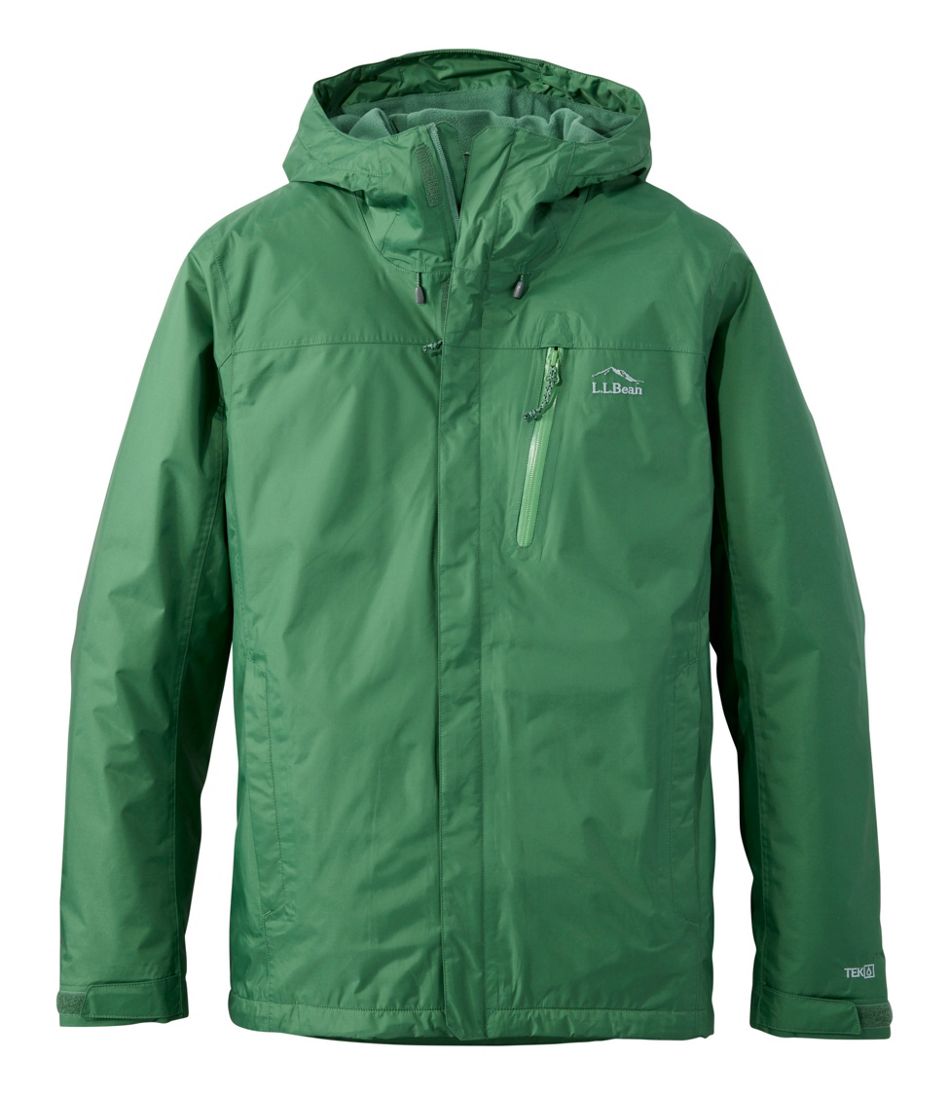L.L.BeanMen's Trail Model Rain Jacket, Fleece-Lined