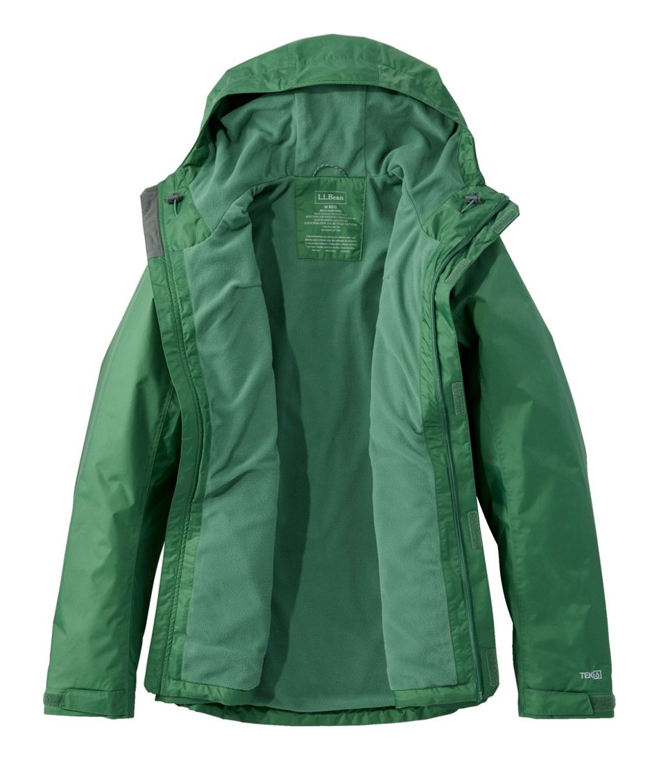 L.L.BeanMen's Trail Model Rain Jacket, Fleece-Lined