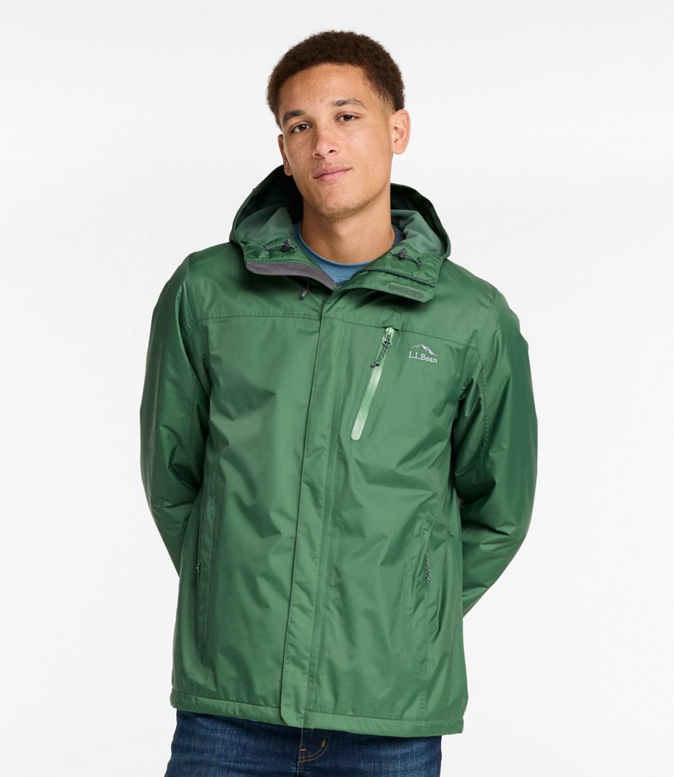 L.L.BeanMen's Trail Model Rain Jacket, Fleece-Lined