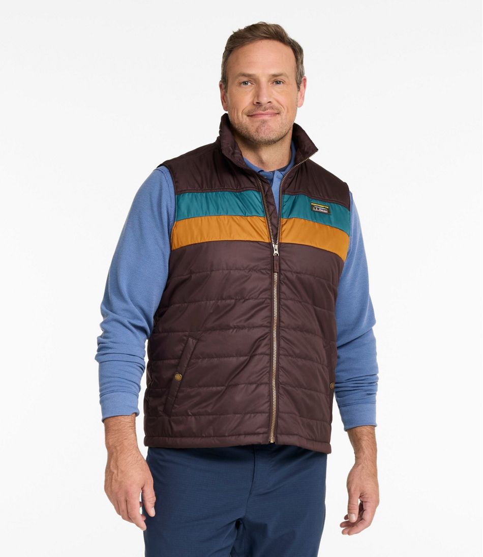 L.L.BeanMen's Mountain Classic Puffer Vest, Colorblock