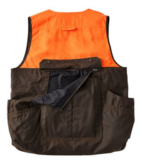 L.L.BeanMen's Double L Waxed-Cotton Upland Vest, Hunter Orange