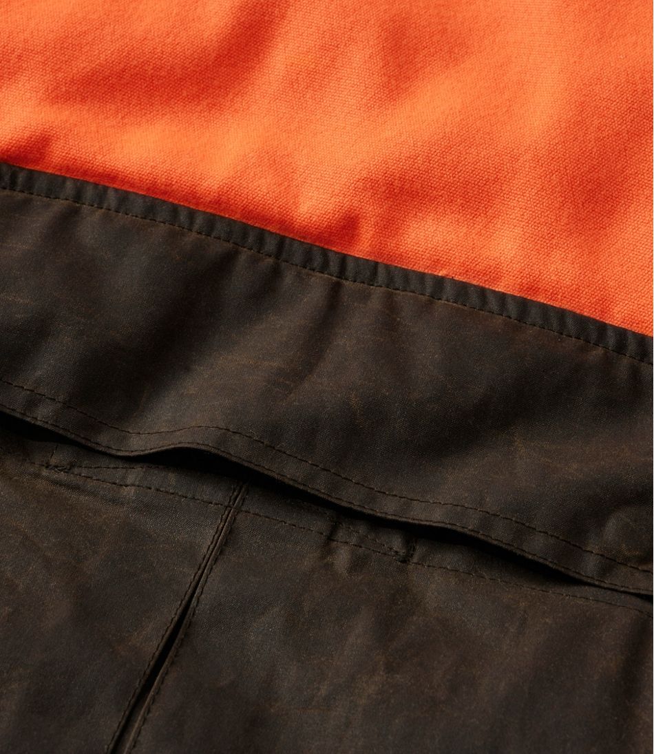 L.L.BeanMen's Double L Waxed-Cotton Upland Vest, Hunter Orange