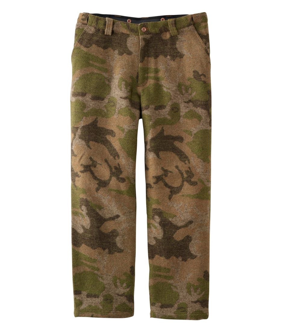 L.L.BeanMen's Maine Guide Wool Pants with PrimaLoft, Camouflage