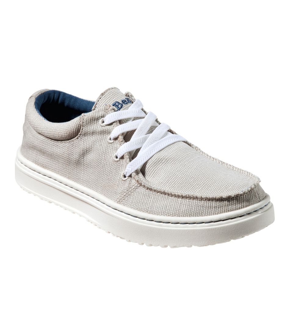 L.L.BeanWomen's Higgins Beach 4-Eye Lace-Up Shoes, Canvas