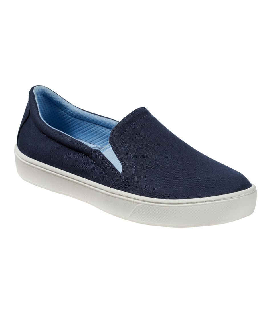 L.L.BeanWomen's Eco Bay Canvas Sneakers, Slip-On