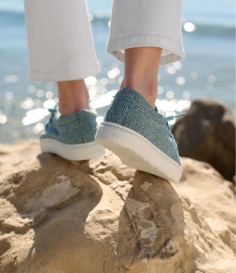 L.L.BeanWomen's Higgins Beach 4-Eye Slip-Ons, Fabric