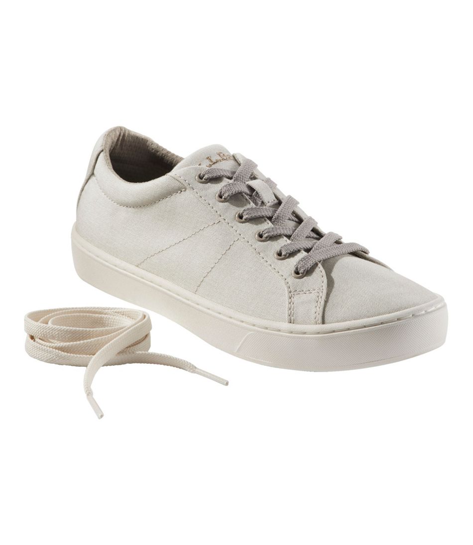 L.L.BeanWomen's Eco Bay Canvas Sneakers, Lace-Up