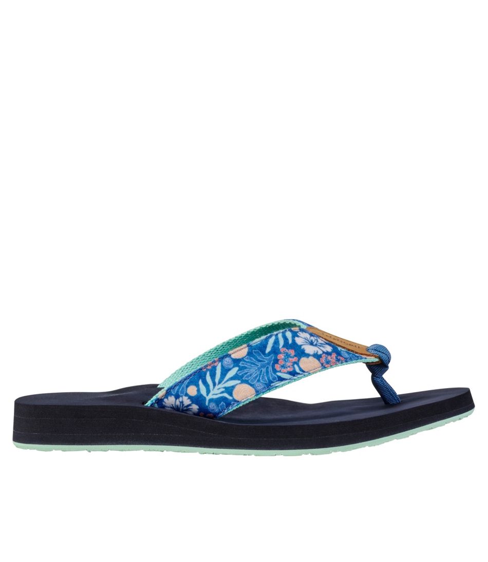 L.L.BeanWomen's Maine Isle Flip-Flops, Woven Print