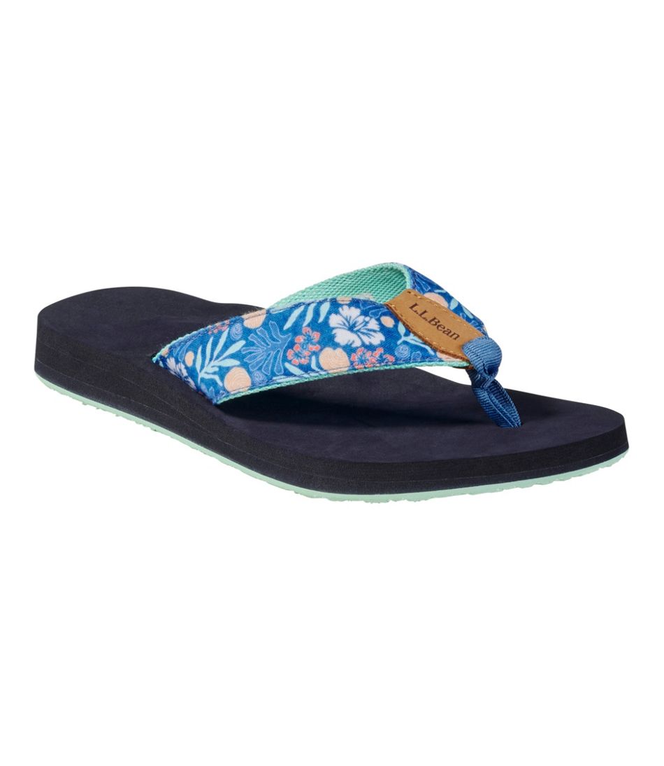 L.L.BeanWomen's Maine Isle Flip-Flops, Woven Print