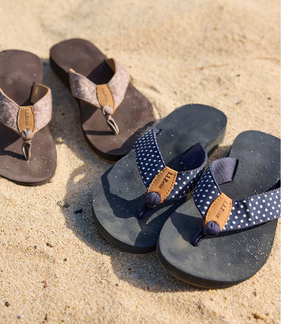 L.L.BeanWomen's Maine Isle Flip-Flops, Woven Print