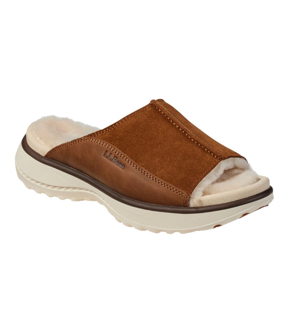 L.L.BeanWomen's Freeport Slides, Shearling-Lined