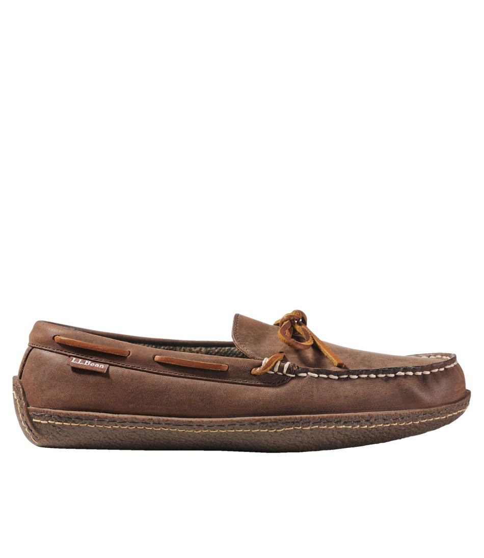 L.L.BeanMen's Handsewn Slippers, Flannel-Lined