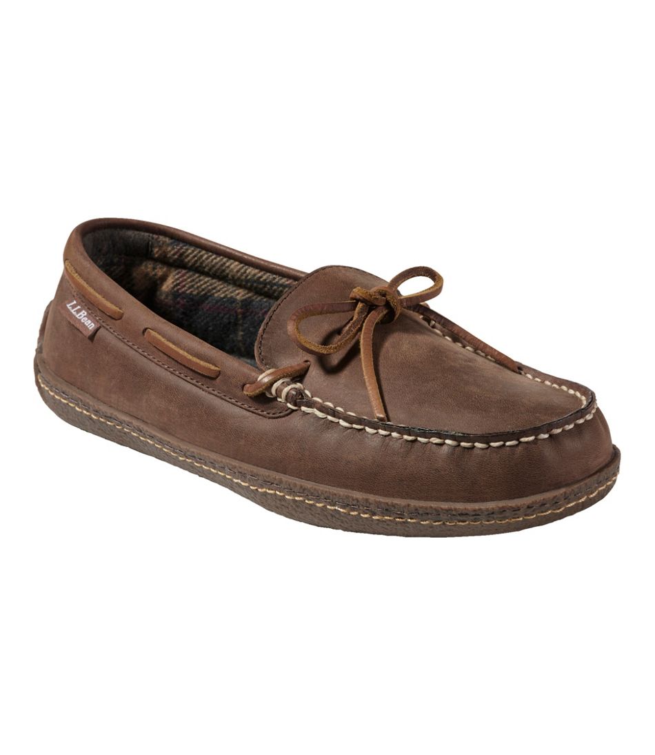L.L.BeanMen's Handsewn Slippers, Flannel-Lined