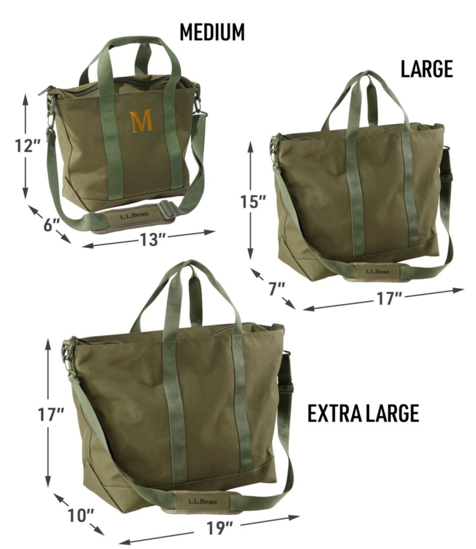L.L.BeanZip Hunter's Tote Bag With Strap