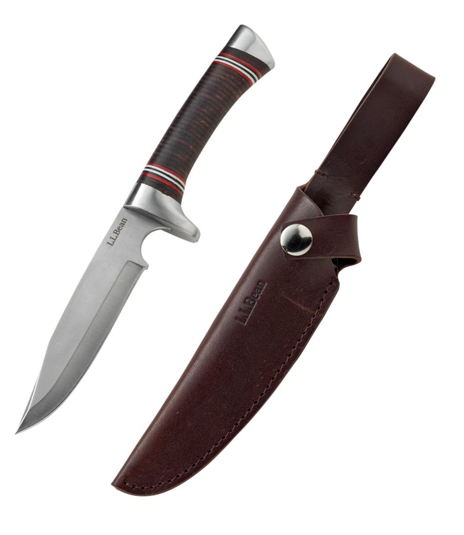 L.L.BeanStacked Leather Hunting Knife
