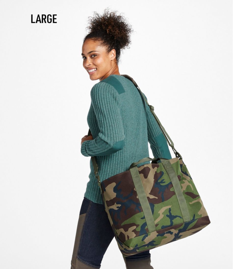 L.L.BeanZip Hunter's Tote Bag With Strap, Camo