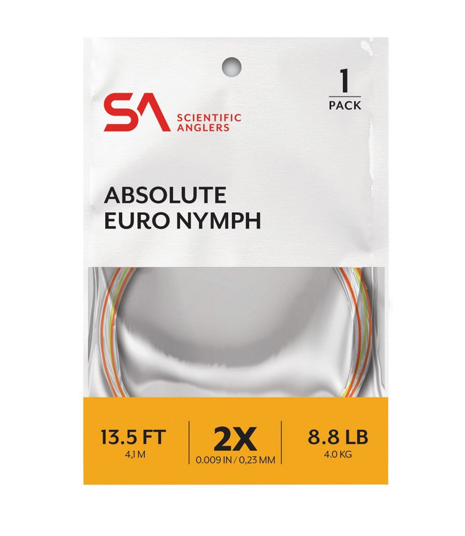L.L.BeanScientific Angler Absolute Euro Nymph Leader, 2X