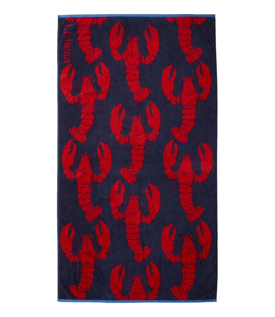 L.L.BeanSeaside Beach Towel, Lobsters