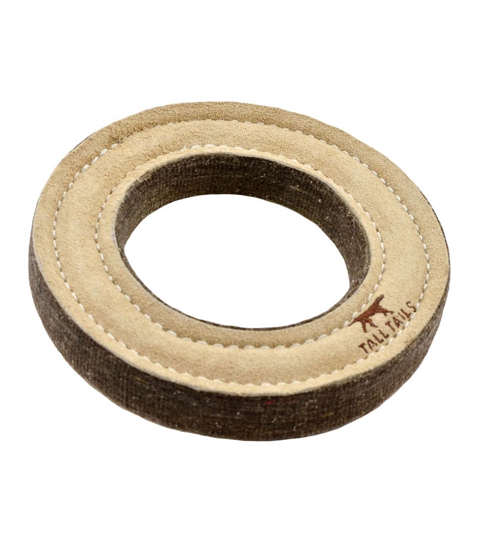 L.L.BeanNatural Leather & Wool Ring Dog Toy