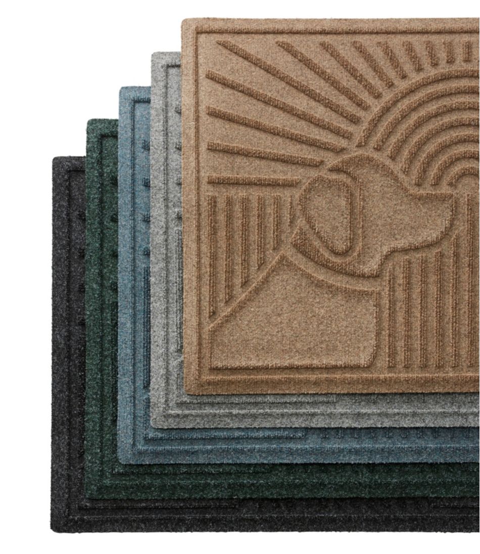 L.L.BeanEveryspace Recycled Waterhog Wide Doormat, Sunrise Dogs