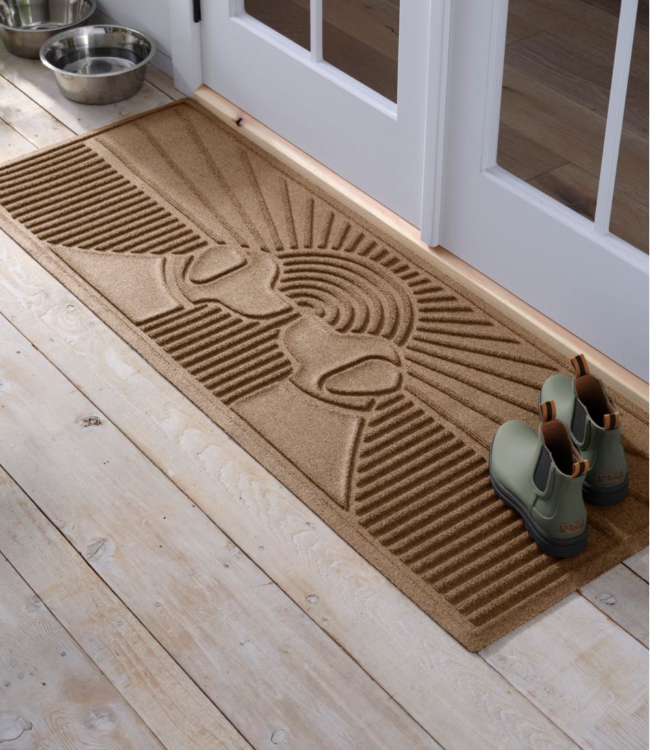 L.L.BeanEveryspace Recycled Waterhog Wide Doormat, Sunrise Dogs