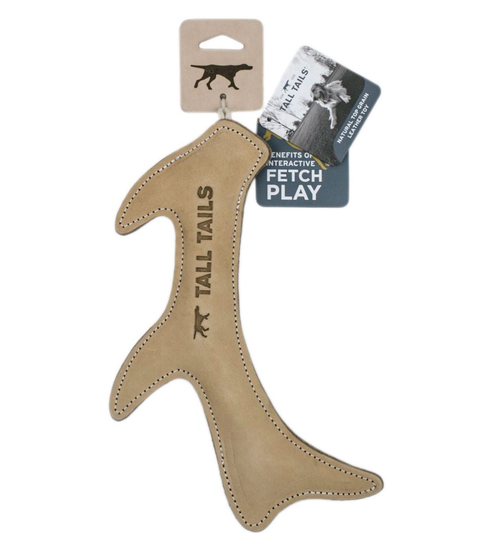 L.L.BeanNatural Leather Antler Dog Toy