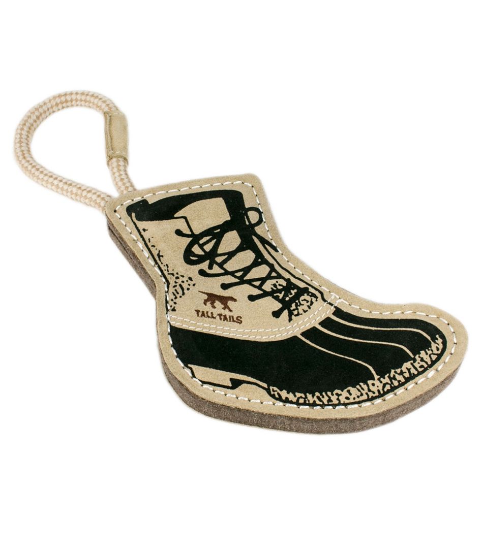 L.L.BeanNatural Leather and Wool Bean Boot Tug Dog Toy