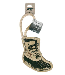 L.L.BeanNatural Leather and Wool Bean Boot Tug Dog Toy