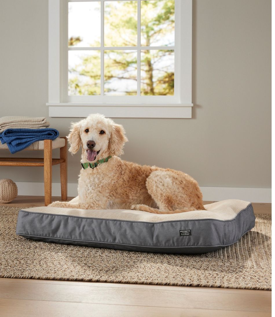 L.L.BeanPremium Fleece Dog Bed, Rectangular