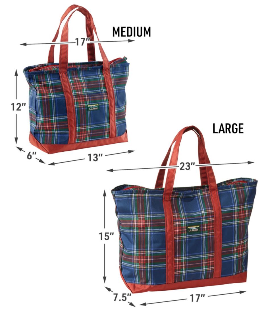 L.L.BeanEveryday Lightweight Tote, Plaid
