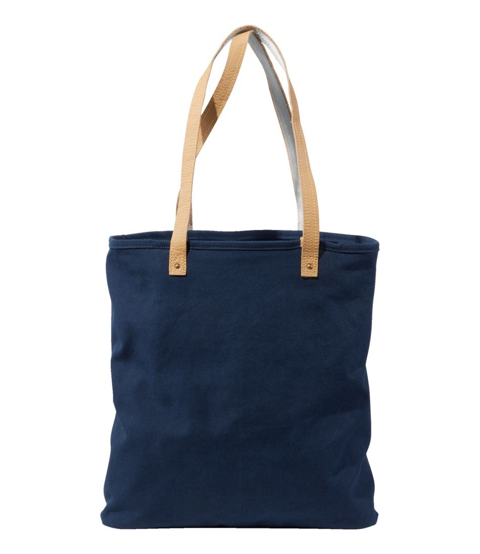 L.L.BeanLeather-Handle Essential Tote Bag