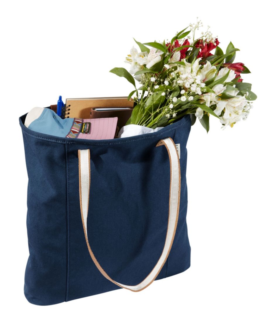 L.L.BeanLeather-Handle Essential Tote Bag