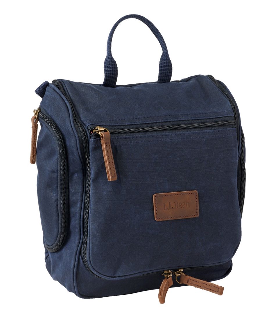 L.L.BeanWaxed-Canvas Personal Organizer Toiletry Bag, Medium