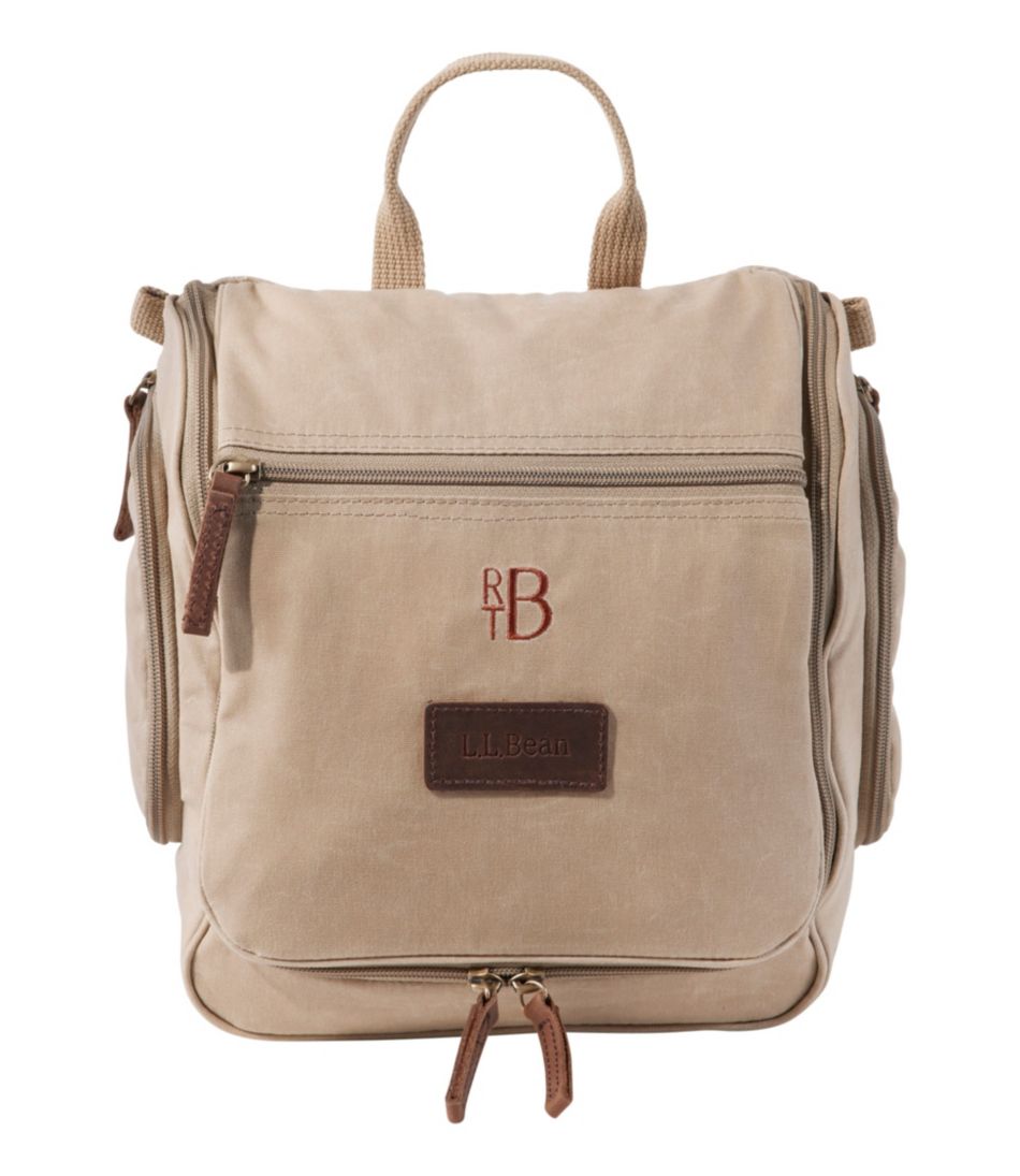 L.L.BeanWaxed-Canvas Personal Organizer Toiletry Bag, Medium