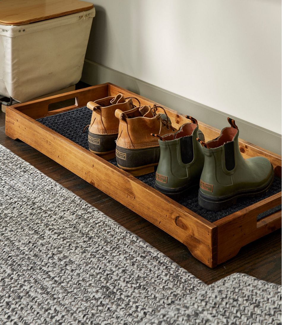 L.L.BeanRustic Wooden Boot Tray