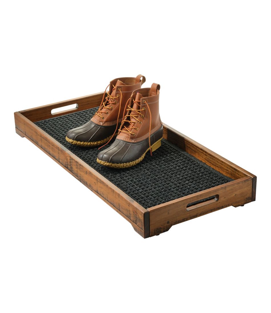 L.L.BeanRustic Wooden Boot Tray