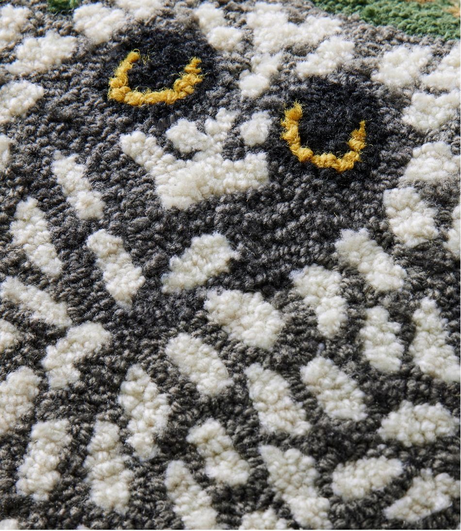 L.L.BeanIndoor/Outdoor Hooked Pillow, Owls