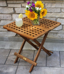 L.L.BeanEucalyptus Folding Side Table