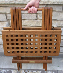 L.L.BeanEucalyptus Folding Side Table