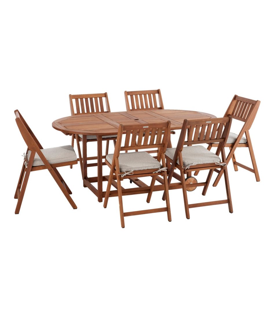 L.L.BeanEucalyptus Storage 7-Piece Dining Set