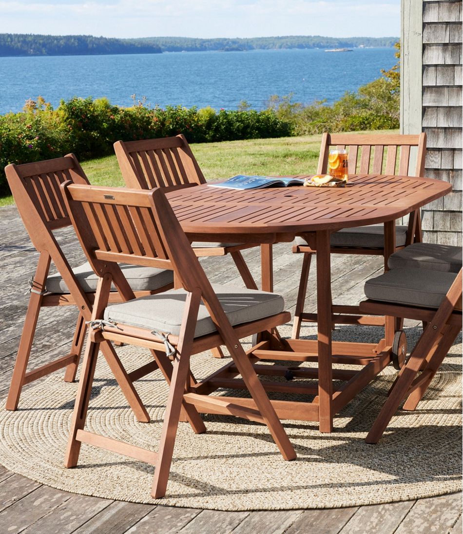 L.L.BeanEucalyptus Storage 7-Piece Dining Set