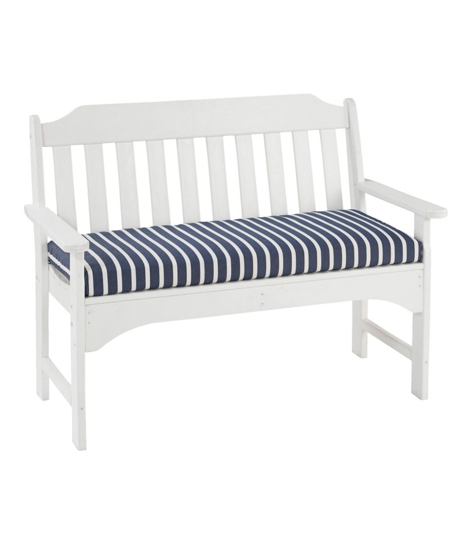 L.L.BeanCasco Bay All-Weather Bench Cushion, Stripe