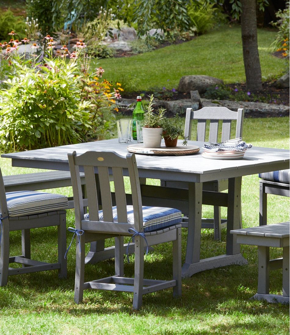 L.L.BeanAll-Weather Farmhouse Table, Square, 8-Person