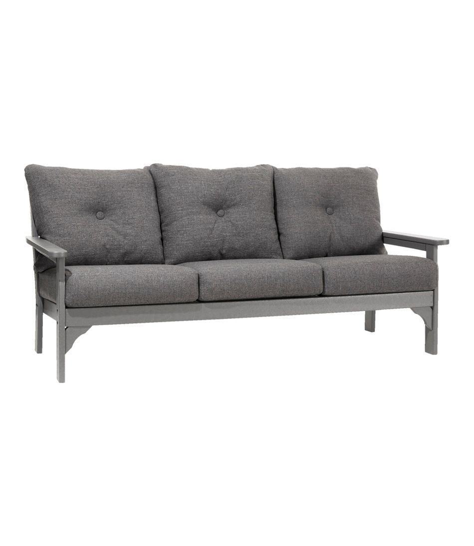 L.L.BeanAll-Weather Patio Sofa with Textured Cushion, Slate Gray