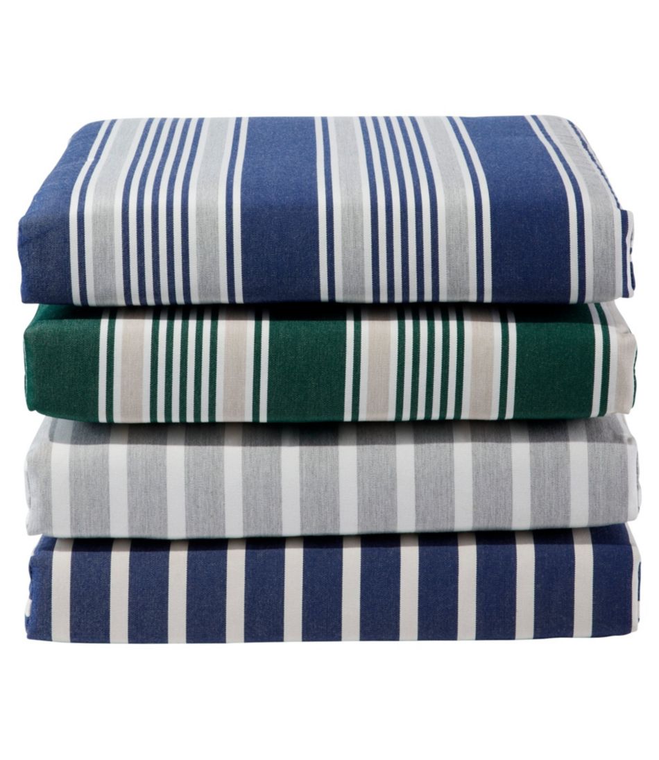 L.L.BeanCasco Bay Cushion for All-Weather Armless/Folding Chair, Stripe